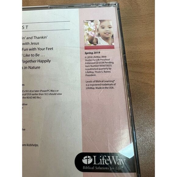 LifeWay Preschool "Bible Studies For Life" (Enhanced CD, Spring 2019) - Picture 5 of 7